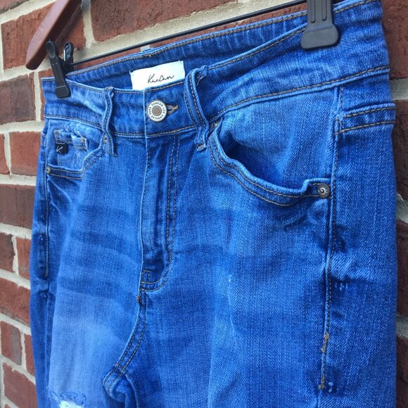 KanCan Jeans Florence Mid Rise Super Skinny Distressed Size 9/28 - Picture 3 of 11